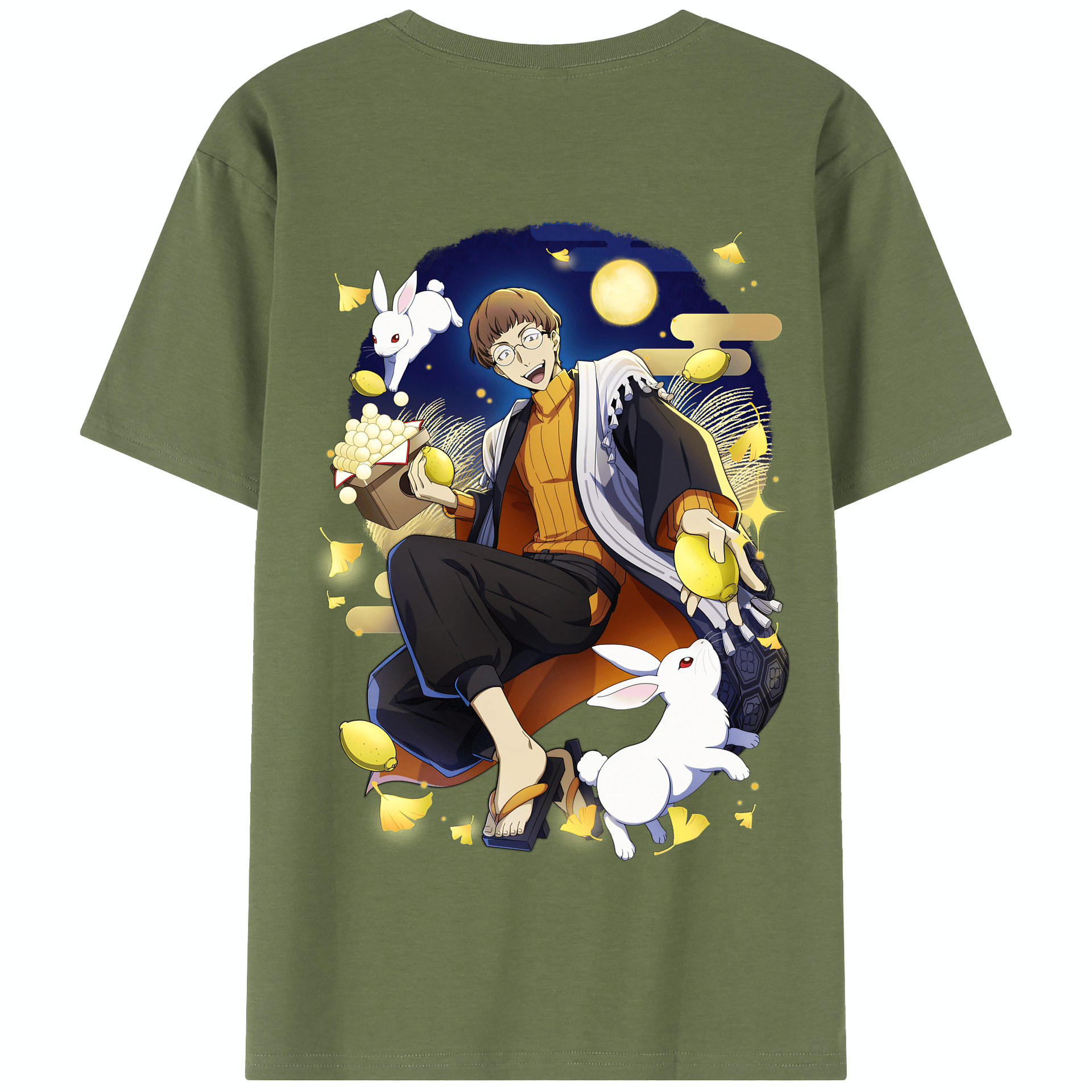 （画像用） 文豪ストレイドッグス Bungo Stray Dogs 綿100％半袖Tシャツ（背面プリント）